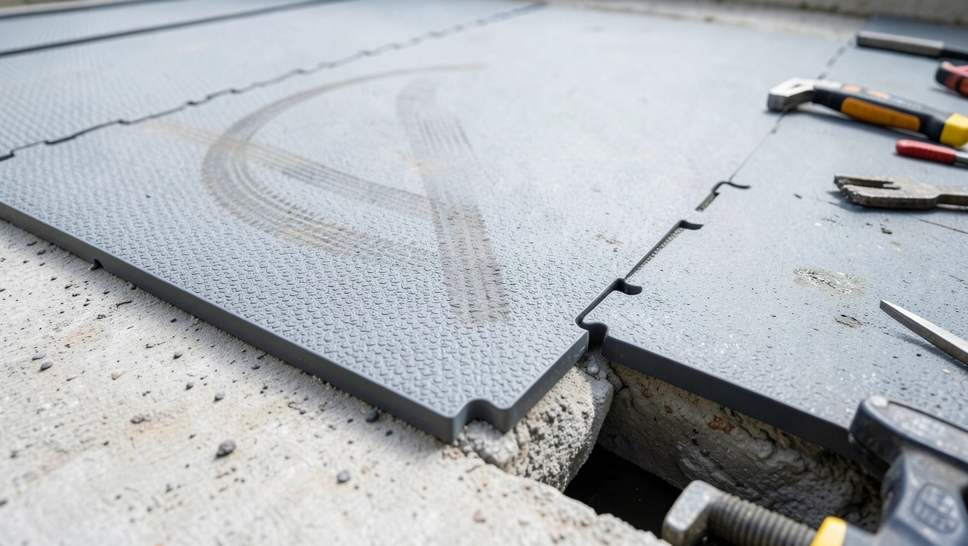 podłoga pcv do garażu