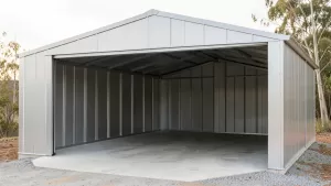 garaż z płyty warstwowej 6x6