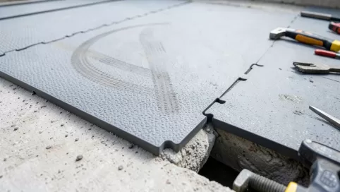 podłoga pcv do garażu